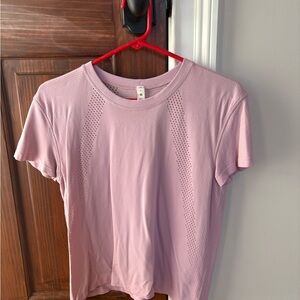 lululemon athletica Light Pink Short Sleeve Tee